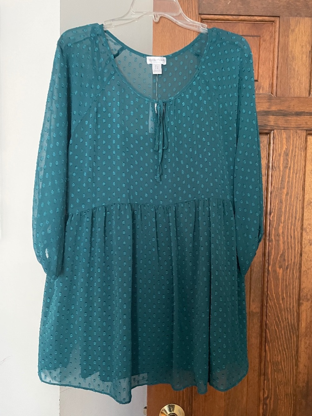 Teal Maternity Blouse NWT